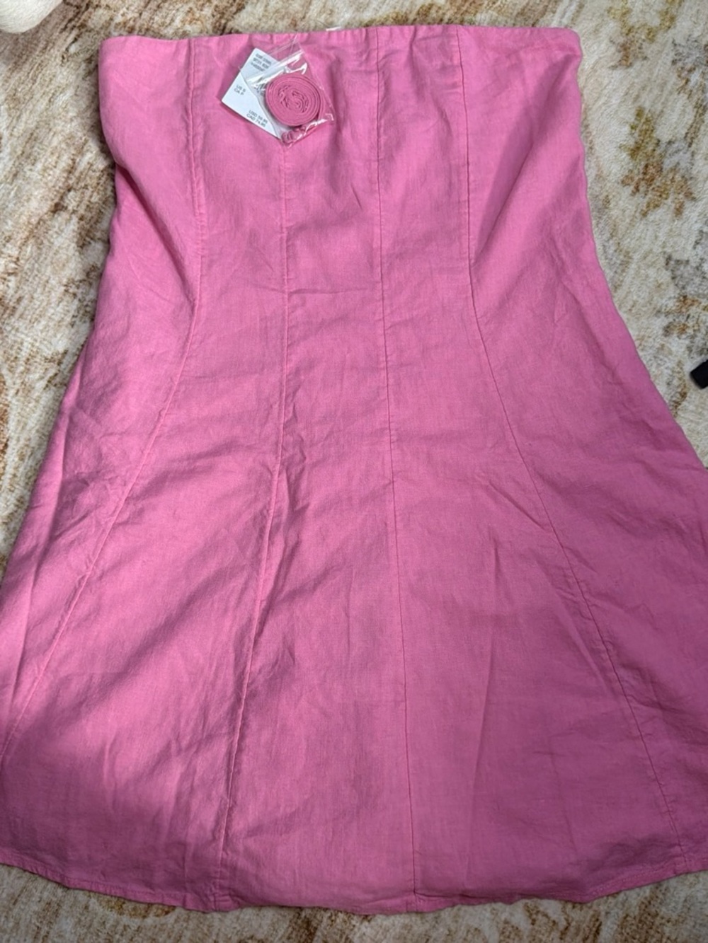 American Eagle Outfitters Strapless Mini Dress in Pink